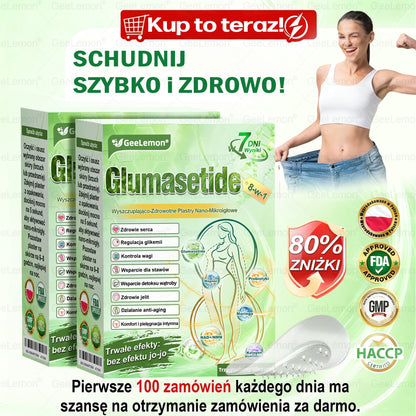 ✨Oficjalny Sklep | 👩‍⚕️🎁 𝐆𝐞𝑒𝐿𝑒𝐦𝐨𝐧® 𝐆𝐥𝐮𝐦ase𝐭𝐢𝐝𝐞 𝟖 𝐰 𝟏 Smukły i Zdrowy Nano Plaster z Mikronakłuciami 🇵🇱(Tylko raz dziennie, widoczne zmiany już w 7 dni)✅ Na otyłość, 🅛🅞🅞🅢🅔 🅢🅚🅘🅝 wiotką skórę, cukrzycę, bezdech senny, problemy ze stawami i wiele więcej