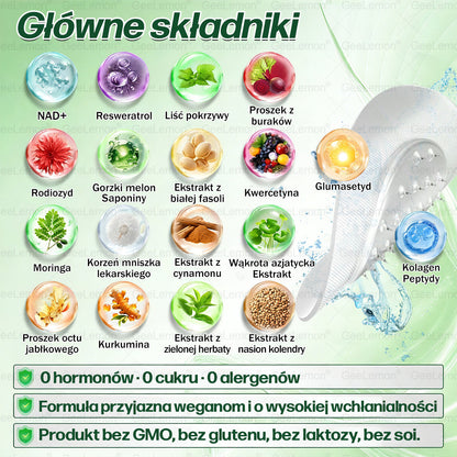 ✨Oficjalny Sklep | 👩‍⚕️🎁 𝐆𝐞𝑒𝐿𝑒𝐦𝐨𝐧® 𝐆𝐥𝐮𝐦ase𝐭𝐢𝐝𝐞 𝟖 𝐰 𝟏 Smukły i Zdrowy Nano Plaster z Mikronakłuciami 🇵🇱(Tylko raz dziennie, widoczne zmiany już w 7 dni)✅ Na otyłość, 🅛🅞🅞🅢🅔 🅢🅚🅘🅝 wiotką skórę, cukrzycę, bezdech senny, problemy ze stawami i wiele więcej